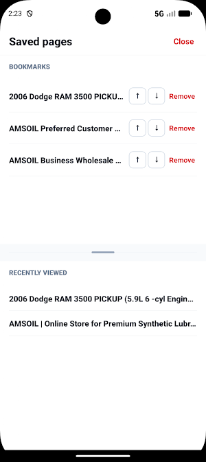 AMSOIL Shopping App Screenshot 0