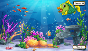 Retro Fish Game for cognitive skills Screenshot 3