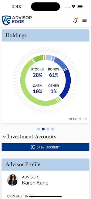 AdvisorEngine Demo Screenshot 1