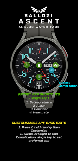 BALLOZI Ascent Watch Face Screenshot 2