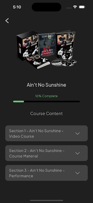 JHG Course Hub Screenshot 1