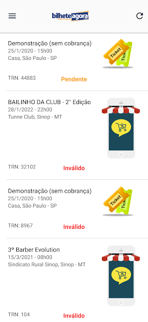 Bilhete Agora Screenshot 1