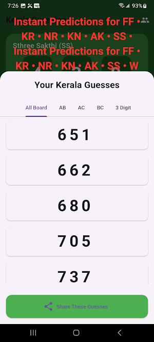 Kerala Guessing - Lottery App Screenshot 1