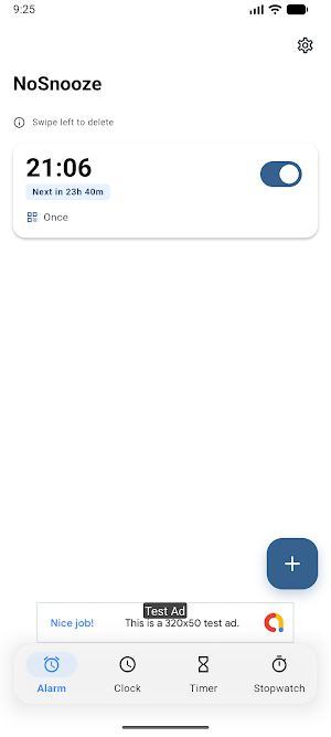 NoSnooze – Mission Alarm Clock Screenshot 1