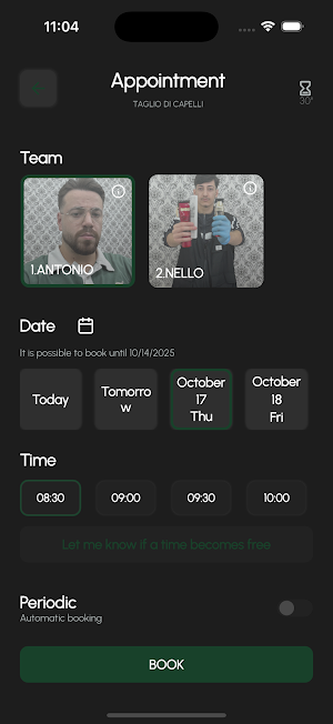 PETRUCCI barber salon Screenshot 2