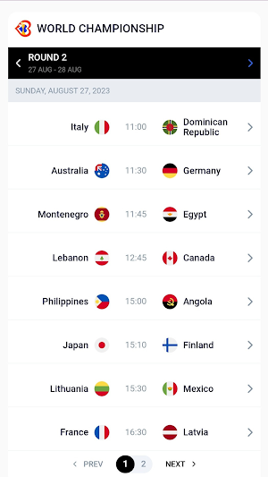 BasketScore World Cup Screenshot 2
