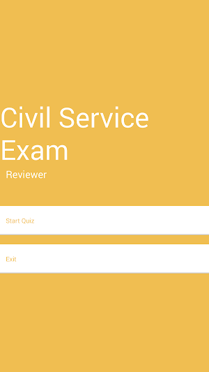 Civil Service Exam Reviewer Screenshot 0