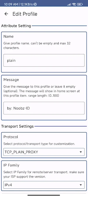 NoobzVpn Screenshot 2