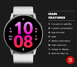 Big Rose Pink Watch Face Screenshot 1