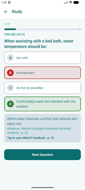 CNA Practice 2026 Screenshot 1
