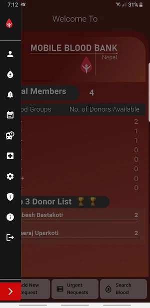 Mobile Blood Bank Nepal Screenshot 1
