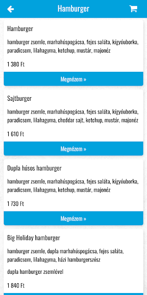 Holiday Palacsintázó & Ételbár Screenshot 2