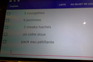 Shopping list Screenshot 1