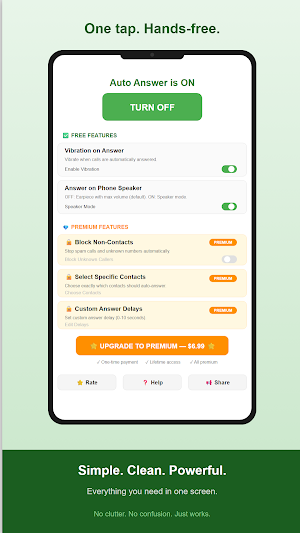 Auto Answer - Hands-Free Calls Screenshot 1