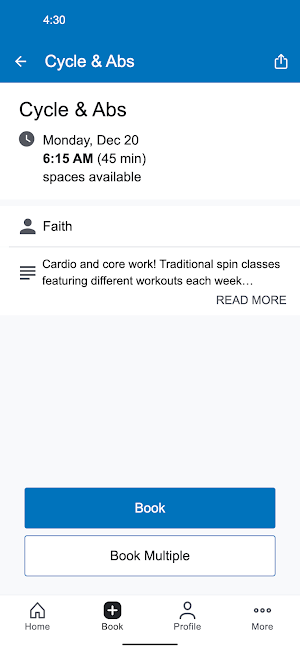 Marvin Lustbader Health Club Screenshot 2