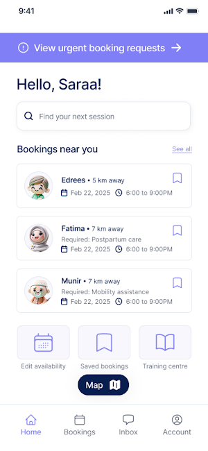 SaraaSits Sitter Screenshot 0