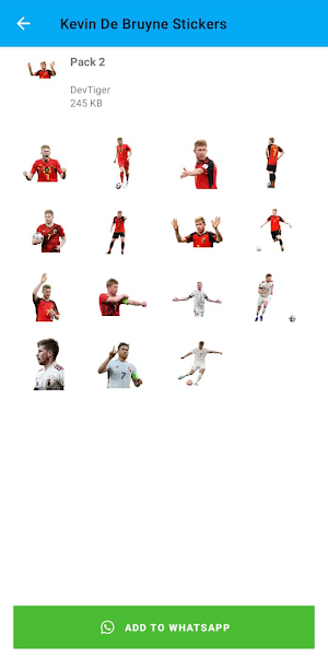 Kevin De Bruyne Stickers Screenshot 1