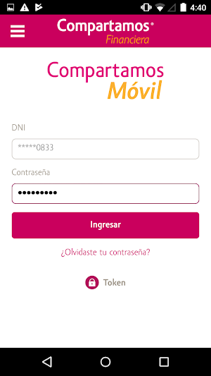 Compartamos Móvil Perú Screenshot 1