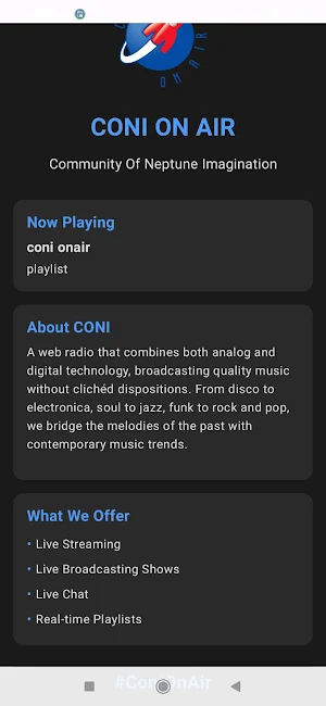 CONI ON AIR - Car Radio Player Screenshot 1