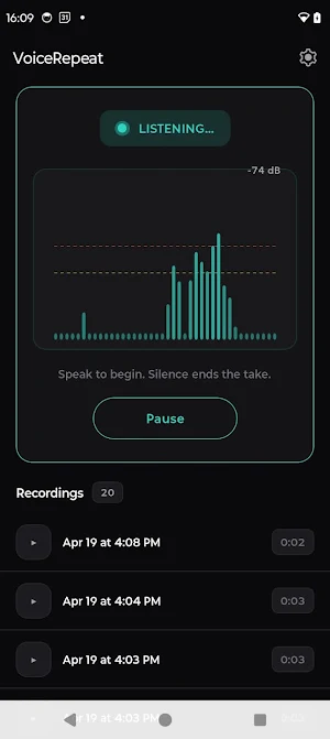 VoiceRepeat Screenshot 0