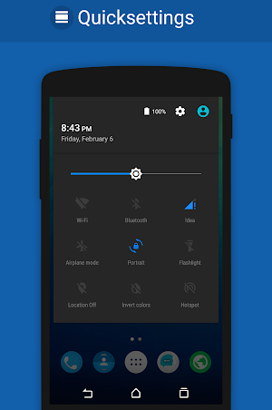 BLUE MATTE CM12/CM11 THEME Screenshot 3