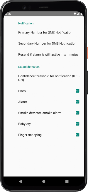Smart Alert Screenshot 1