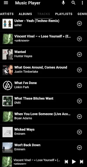 Music Player Screenshot 1