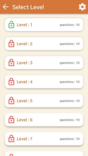 English - synonyms quiz Screenshot 1