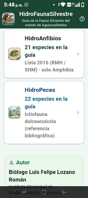 HidroFaunaSilvestre Screenshot 1