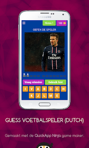 GUESS VOETBALSPELER (Dutchlanguage) Screenshot 0