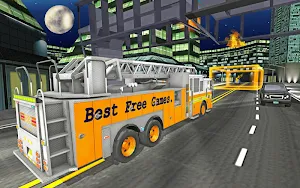 Fire Truck Rescue Driving Sim Screenshot 0