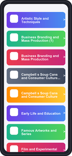 Andy Warhol Trivia Quiz Screenshot 0
