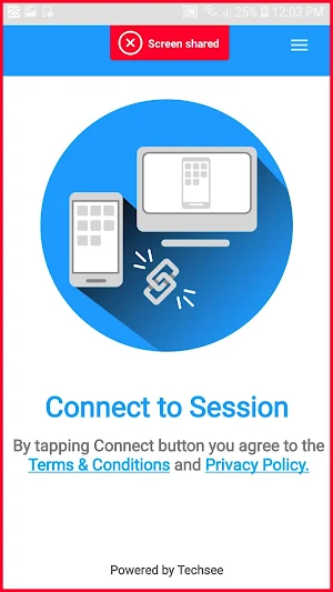 TechSee Instant Mirroring Screenshot 2