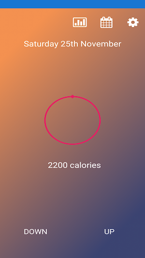 Simple Tap Calorie Counter Screenshot 1
