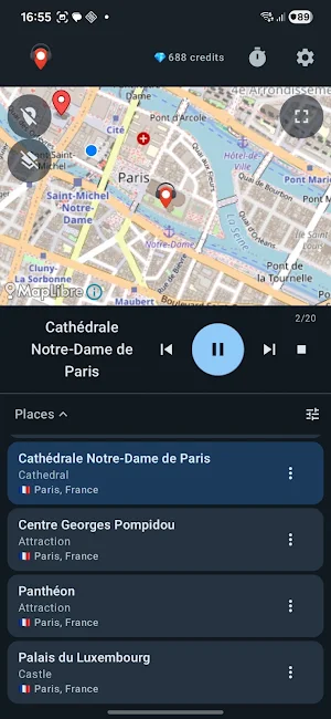 Spotella: Audio travel guide Screenshot 0