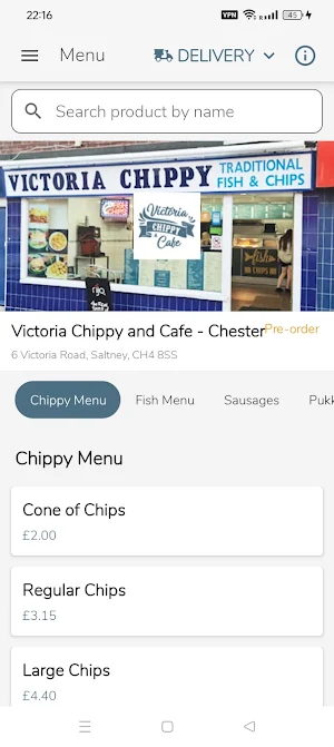 Victoria Chippy Cafe - Chester Screenshot 0