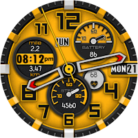 Orange Step Watch Face