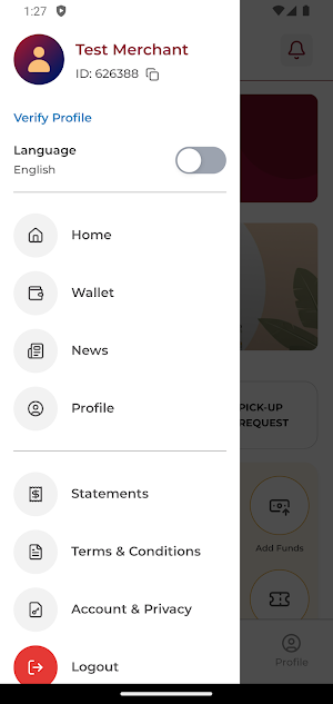 AAEX Merchant Screenshot 1