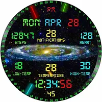 Animated Galaxy Watch Face
