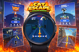 Cat Escape: Endless Runner Screenshot 0