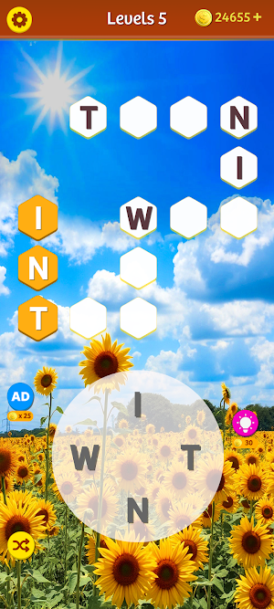 Cross Word Chase Screenshot 1
