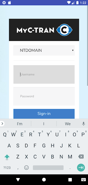 MyC-TRAN Screenshot 1