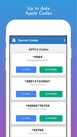 Secret Codes - All Mobile Code Screenshot 2