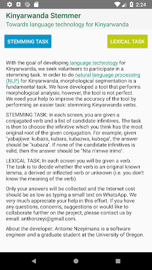 Kinyarwanda Stemmer Screenshot 0