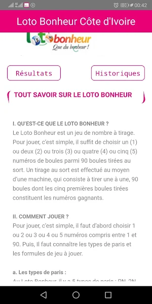 Loto Bonheur CI Screenshot 0