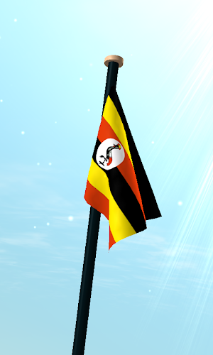 Uganda Flag 3D Free Wallpaper Screenshot 2