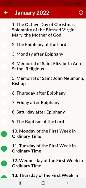 Catholic Daily Readings 2022 Screenshot 1
