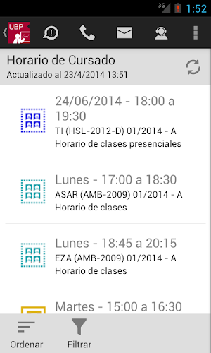 MiUBP Móvil Docentes Screenshot 3