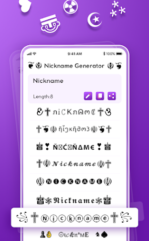 Nickname Generator: NickName Screenshot 1