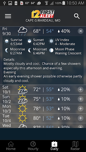KFVS12 First Alert Weather Screenshot 3